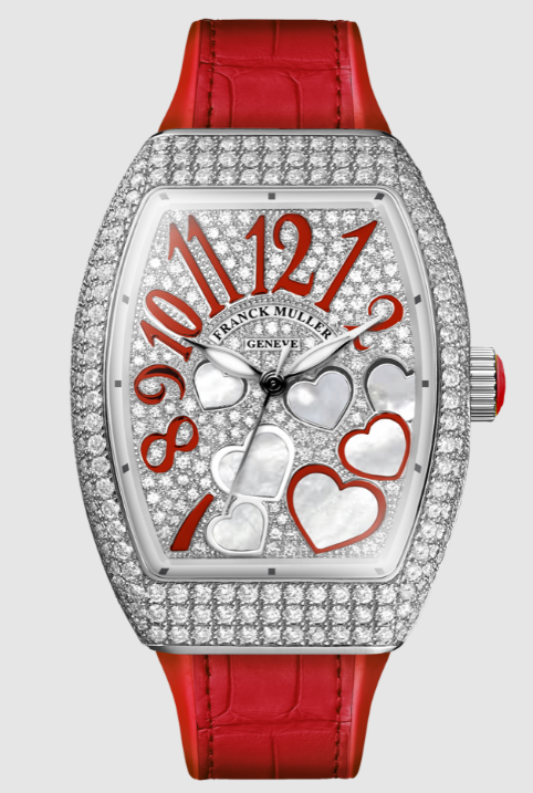 Best FRANCK MULLER Vanguard Lady Heart V 32 SC AT FO HEART D CO CD MOP (RG) Replica Watch